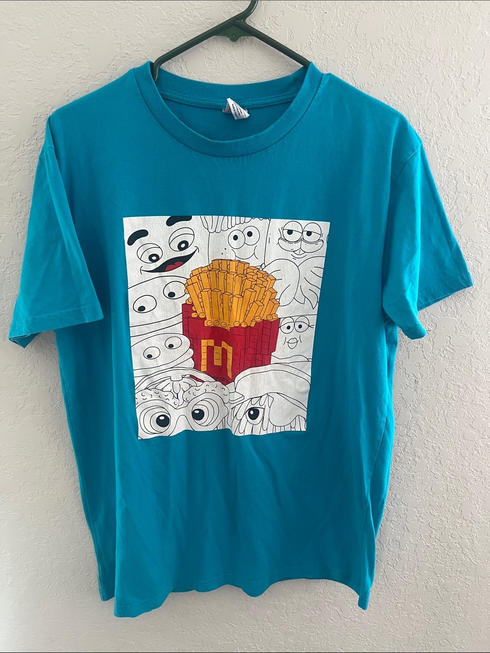 McDonald's Teal Crewneck Tee with Red & Yellow Logo